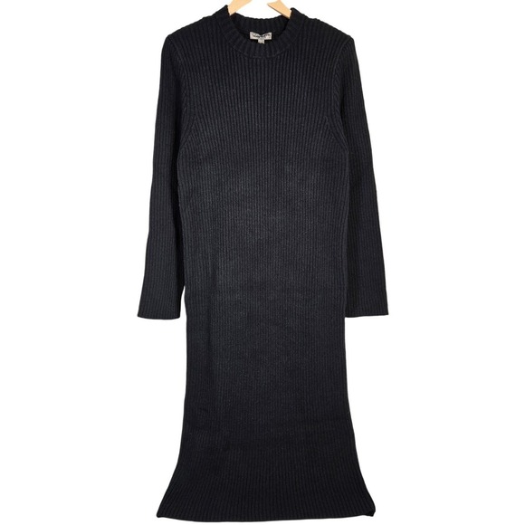 J. Crew Ribbed sweater-dress Black XXL NWT - Picture 1 of 9